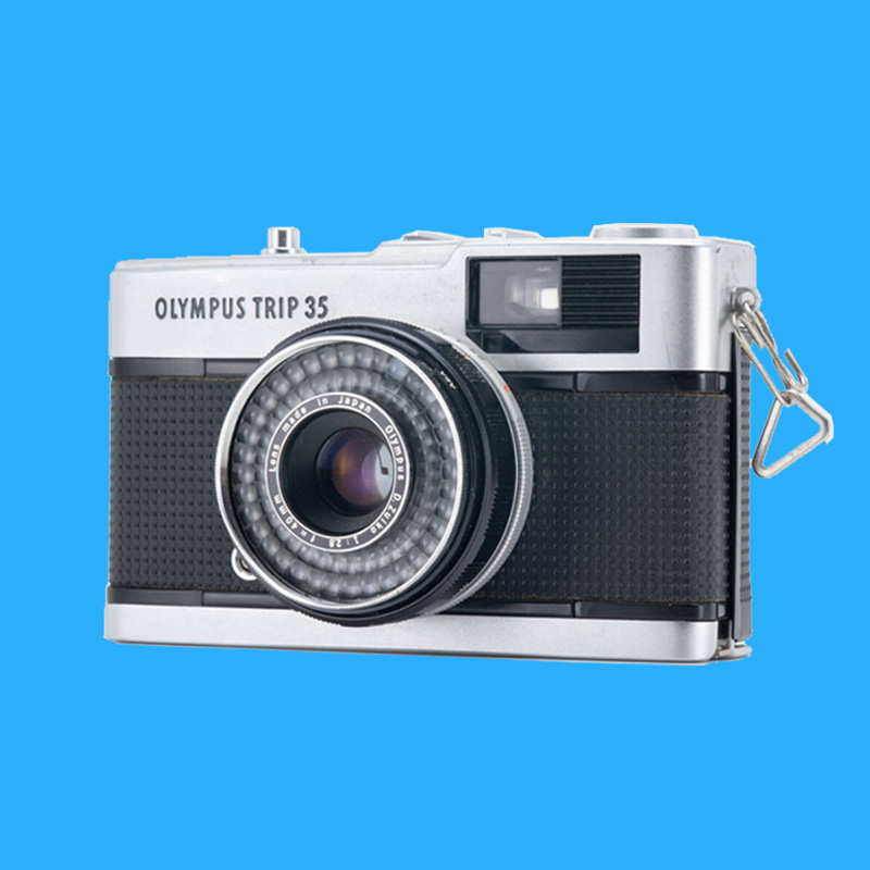 Picture of a Classic Style Olympus Trip Camera.